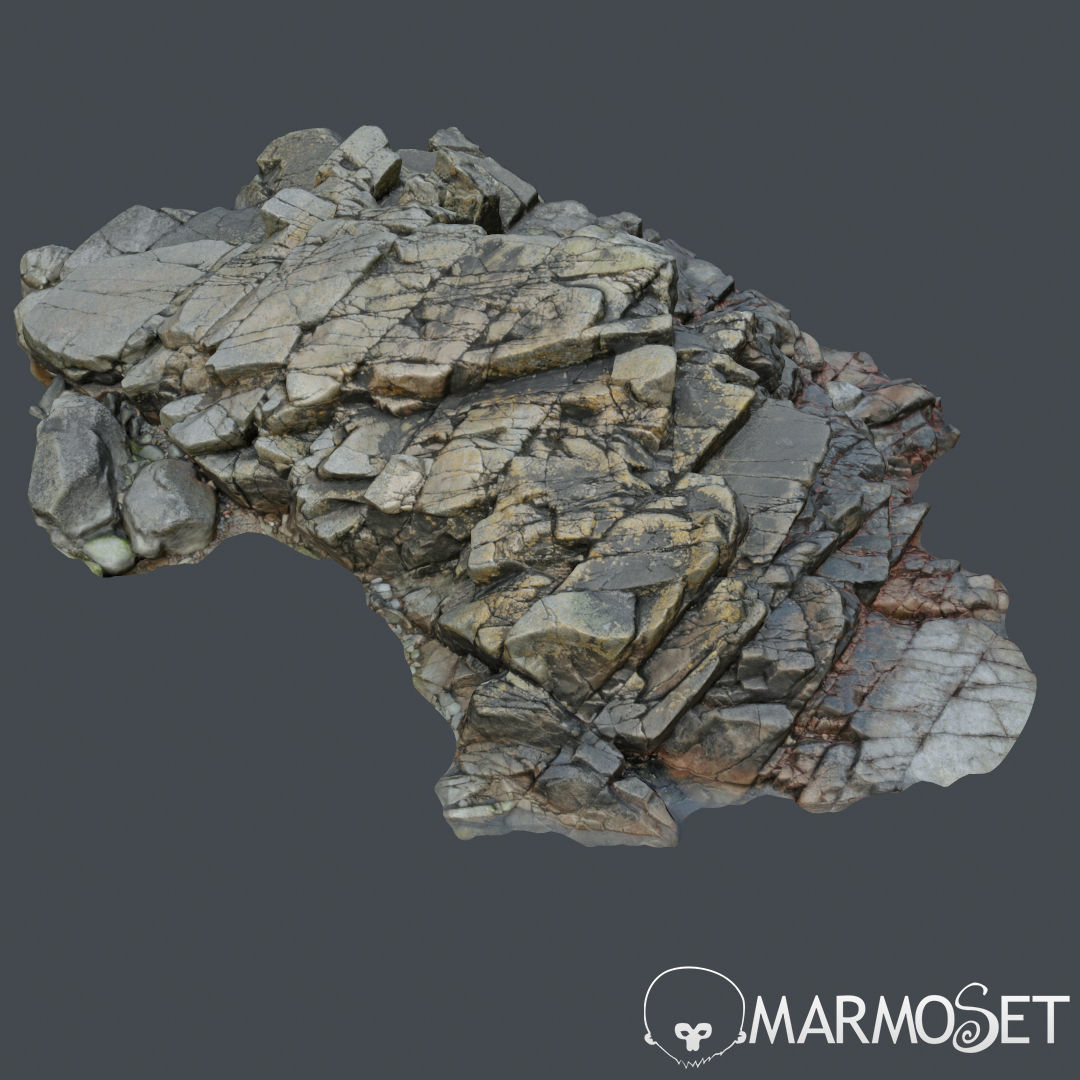 Cliff pack F bundle 3D model_27