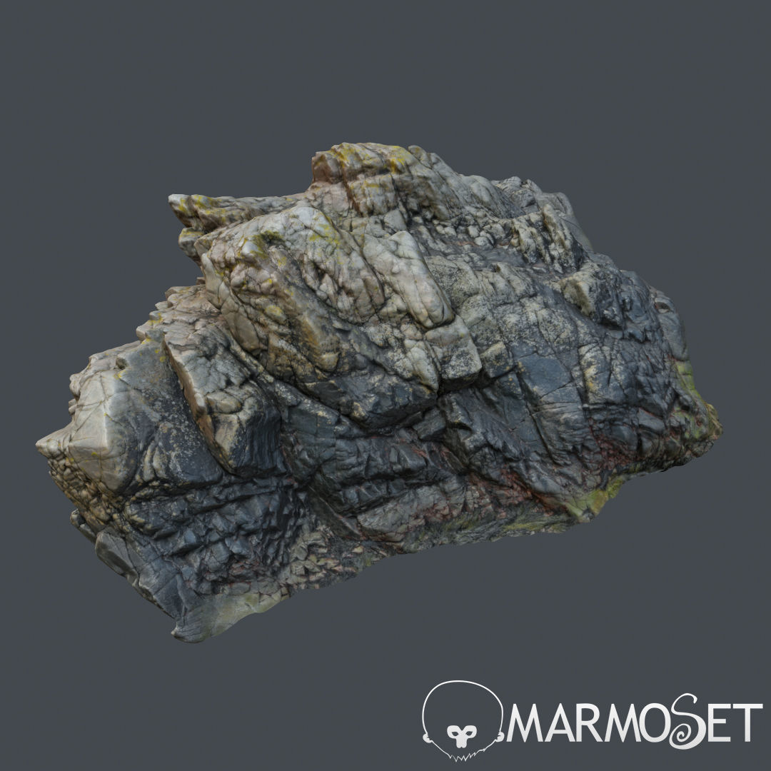 Cliff pack F bundle 3D model_5