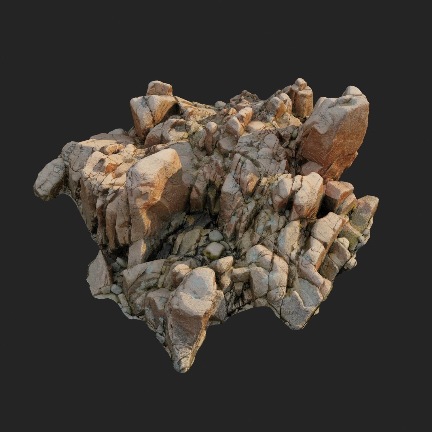 Cliff pack F bundle 3D model_39