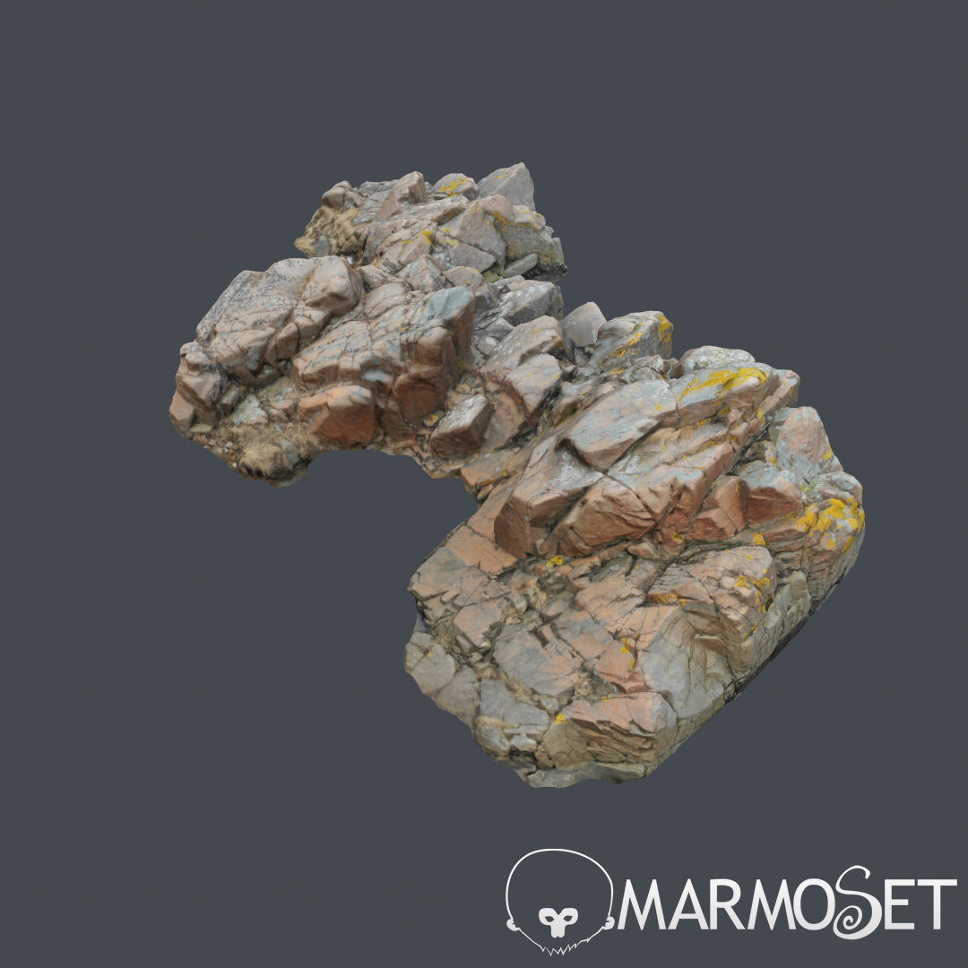 Cliff pack F bundle 3D model_11