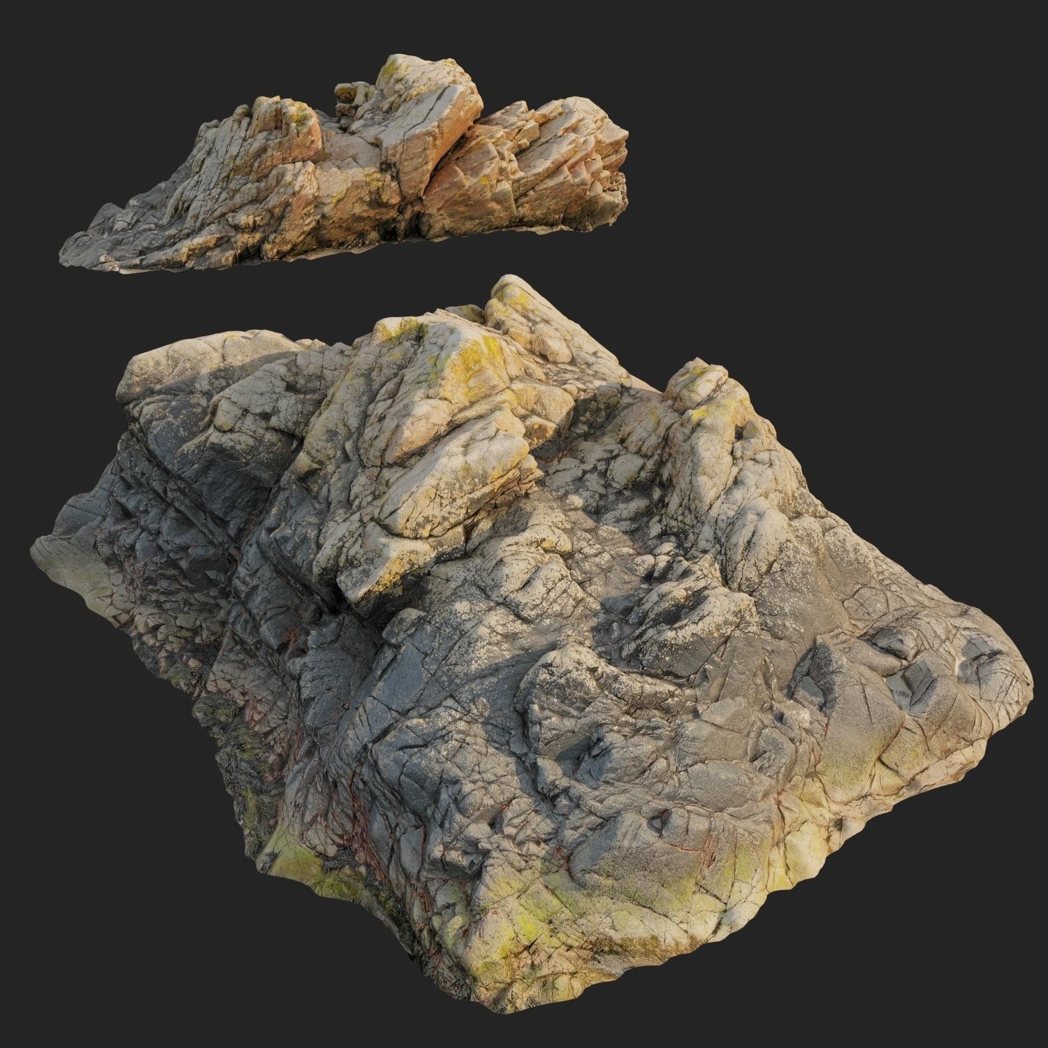 Cliff pack F bundle 3D model_9