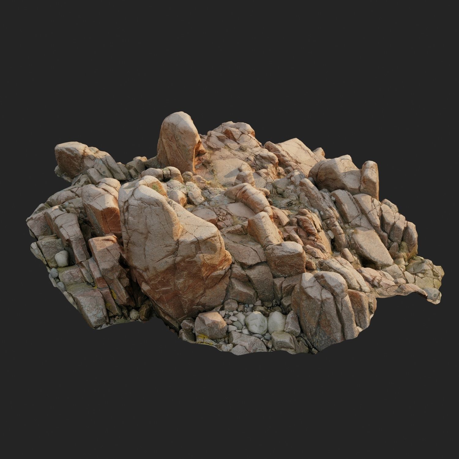 Cliff pack F bundle 3D model_36