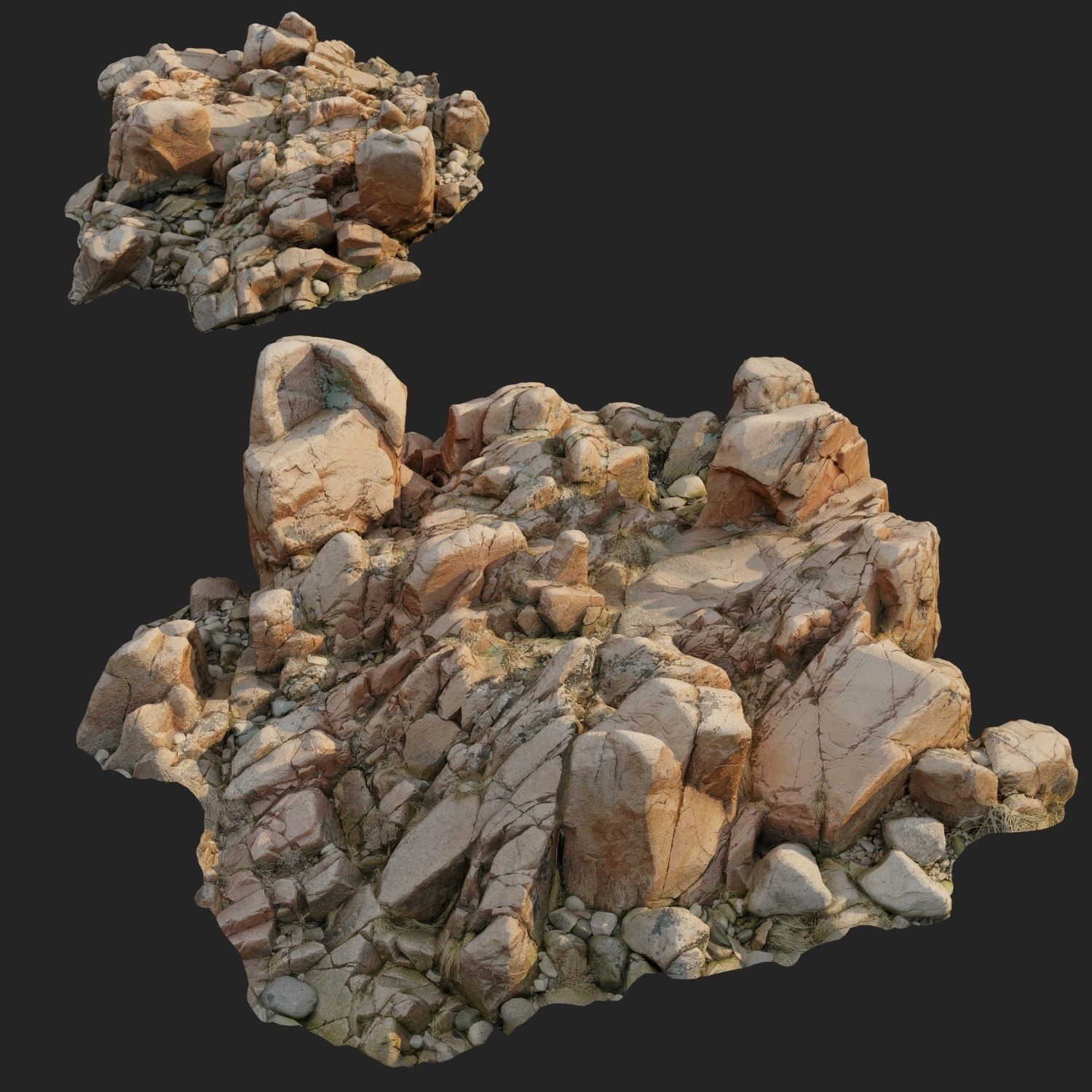Cliff pack F bundle 3D model_38