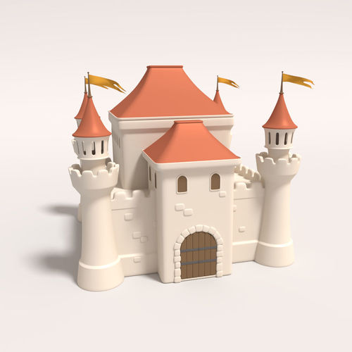 Cartoon Castle 3D model