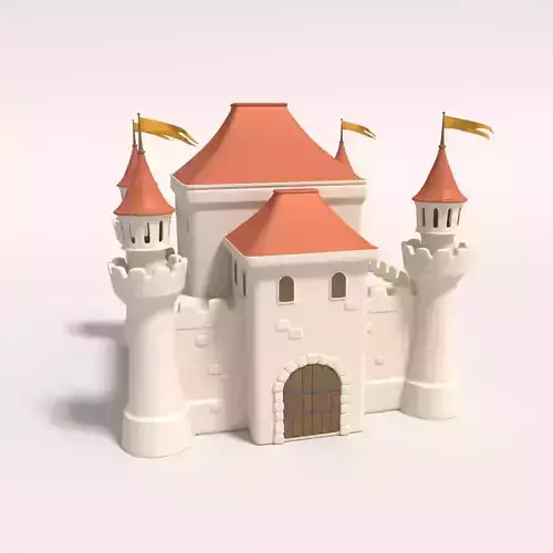 Cartoon Castle 3D model