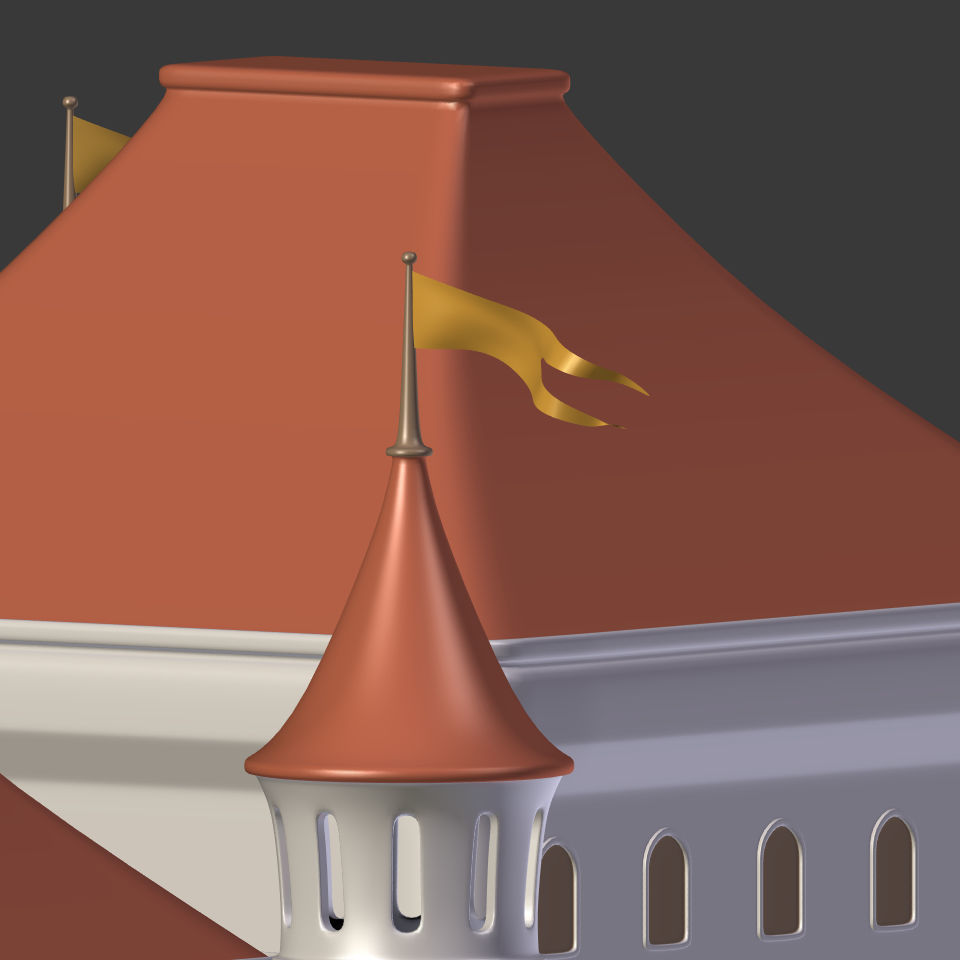 Cartoon Castle 3D model_12
