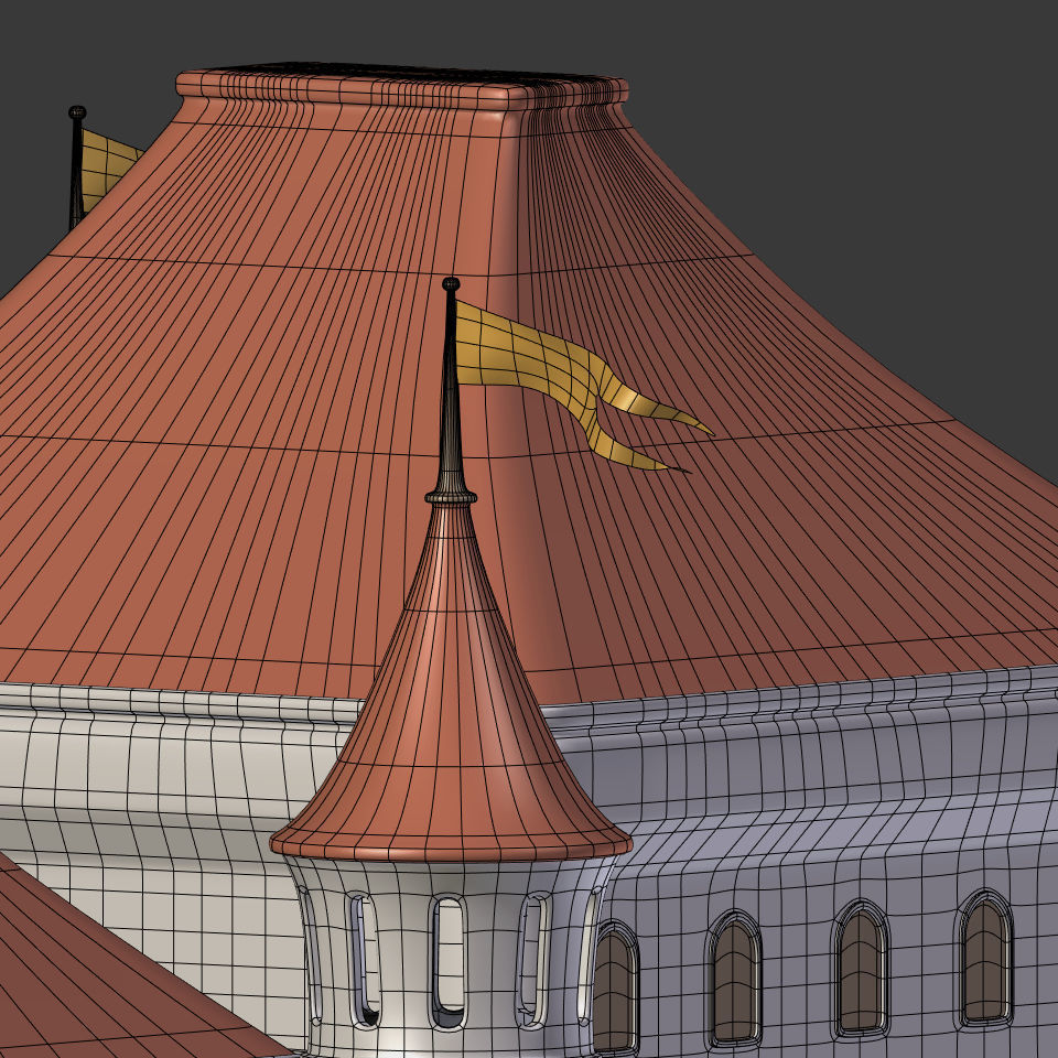 Cartoon Castle 3D model_17