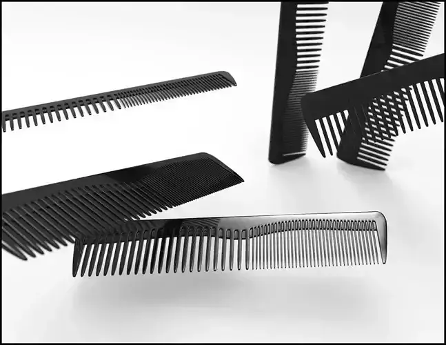 Hair comb classic design 3D model
