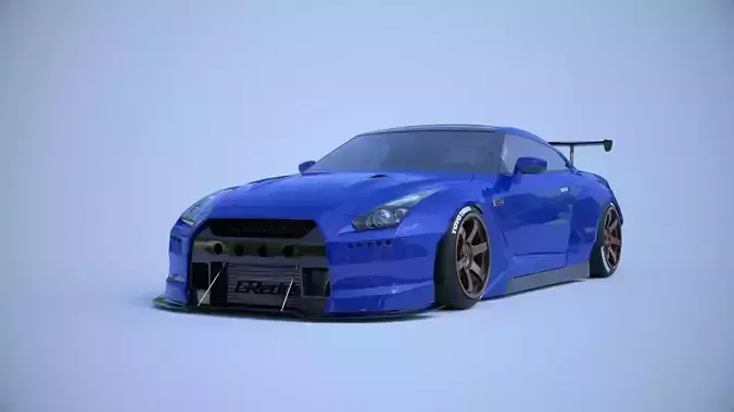 nissan GTR-R35 pandem 3D model