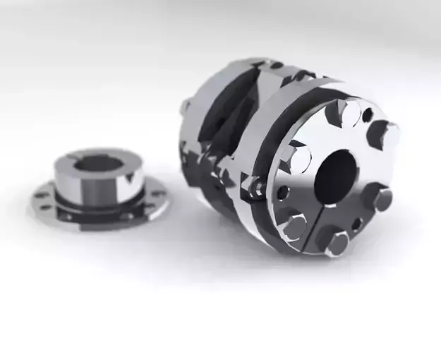 Elastic coupling 3D print model