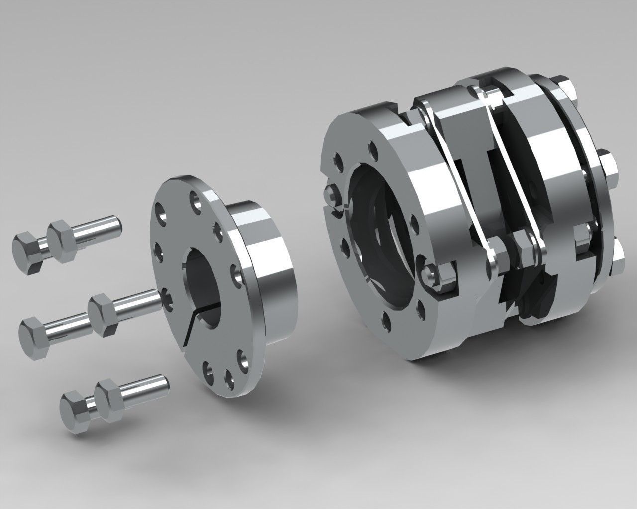 Elastic coupling 3D model 3D printable CGTrader
