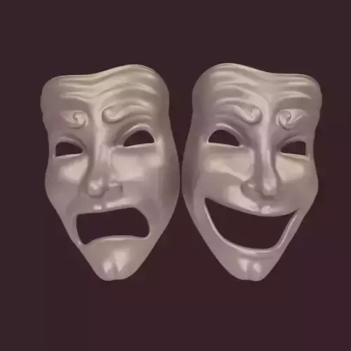 Theater Mask 3D model