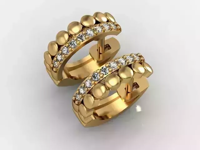 Earrings with links set 