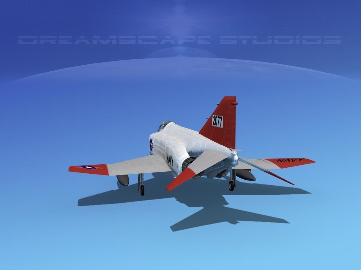McDonnell Douglas F-4J Phantom II V02 USN 3D model_4