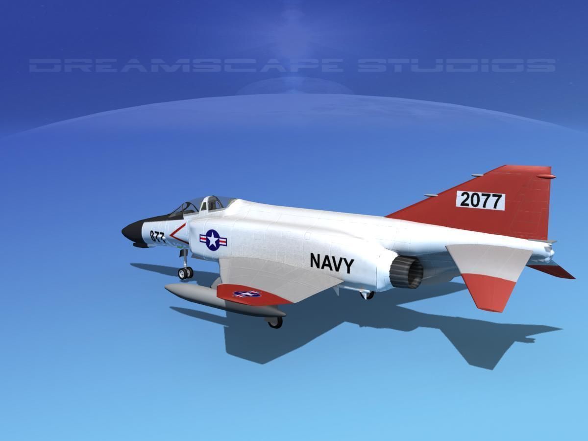 McDonnell Douglas F-4J Phantom II V02 USN 3D model_5