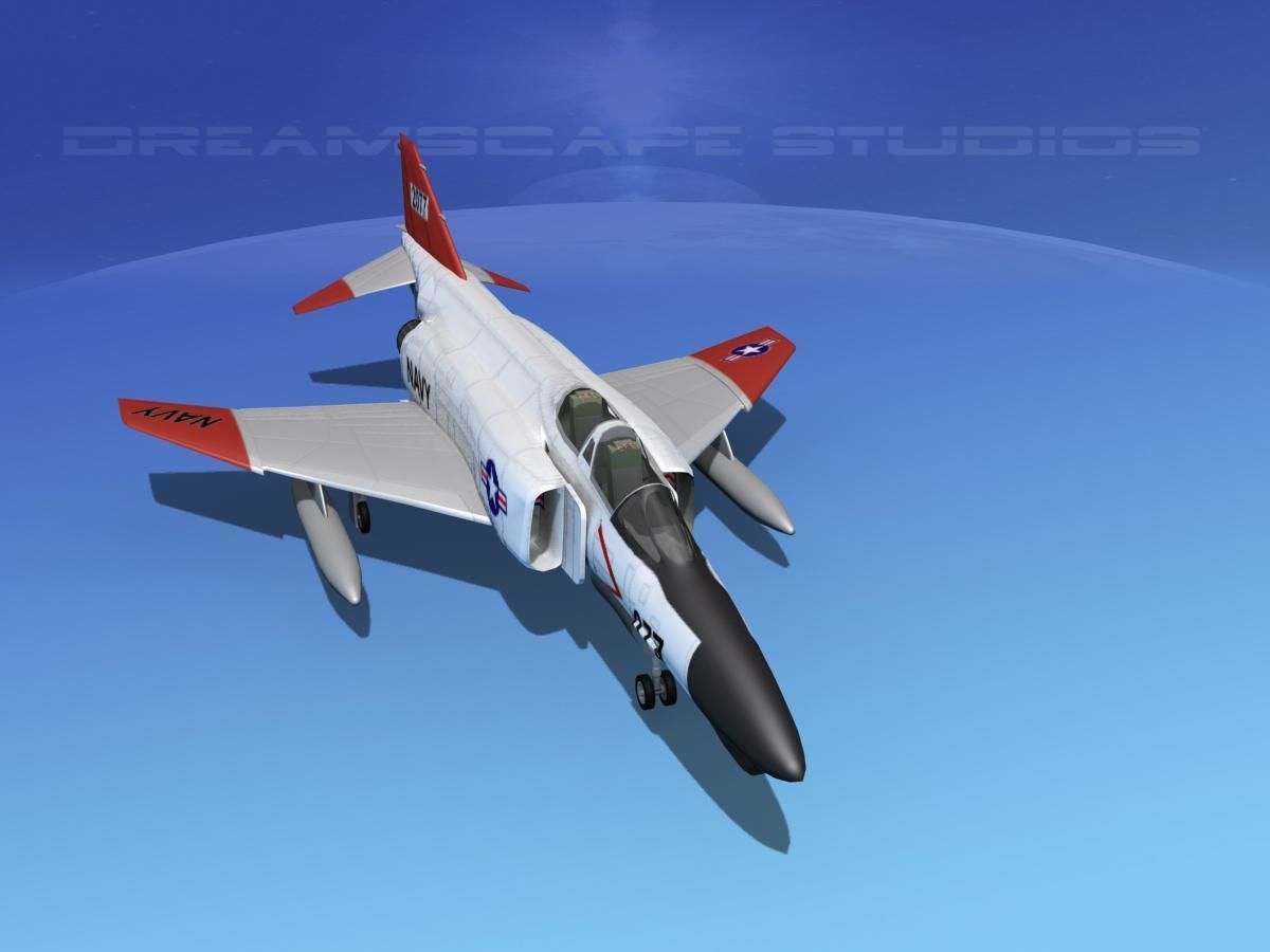 McDonnell Douglas F-4J Phantom II V02 USN 3D model_9