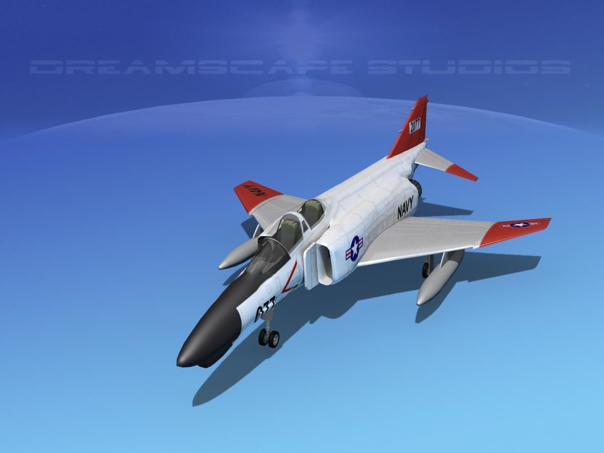 McDonnell Douglas F-4J Phantom II V02 USN 3D model_8