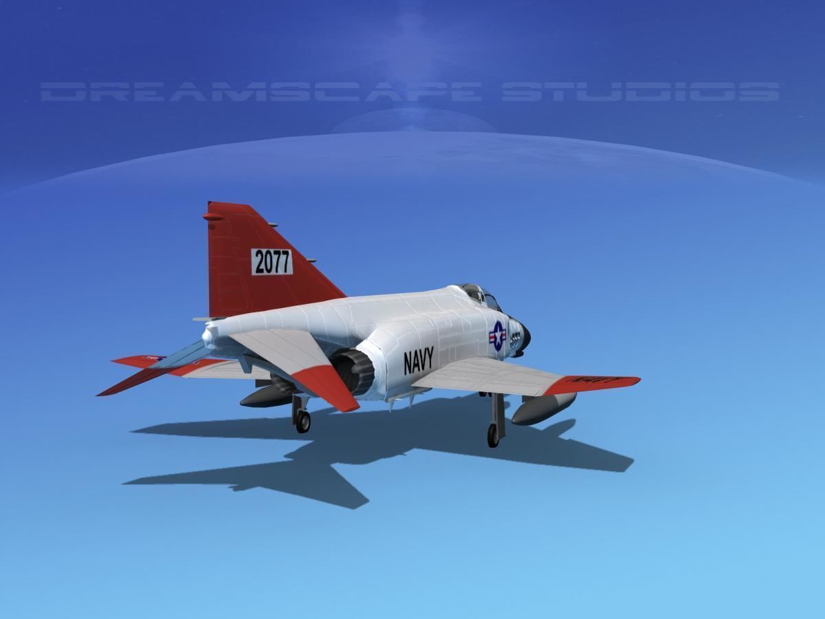 McDonnell Douglas F-4J Phantom II V02 USN 3D model_3