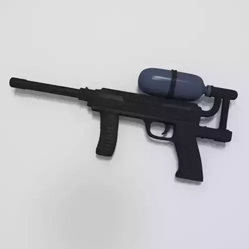 Paint Ball Gun Low-poly 3D model