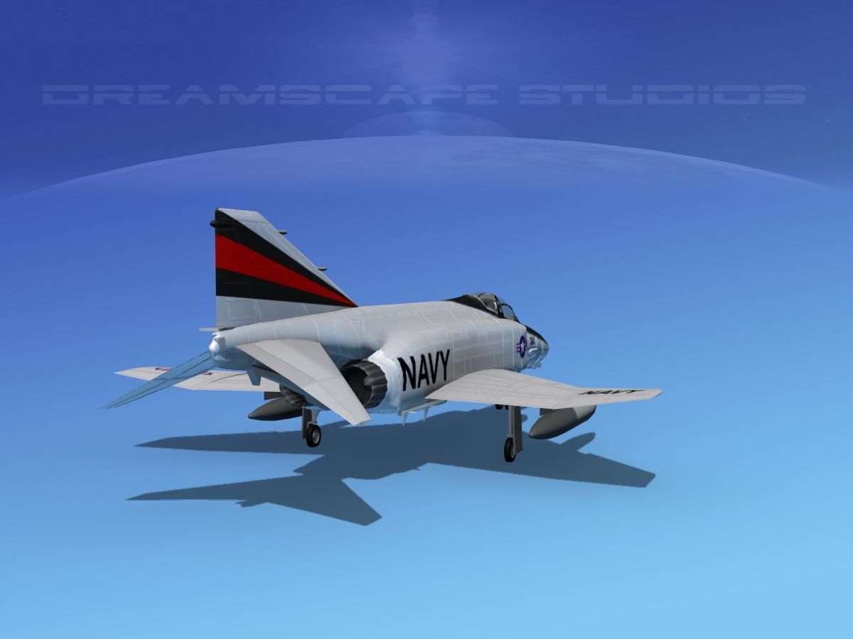 McDonnell Douglas F-4J Phantom II V04 USN 3D model_3
