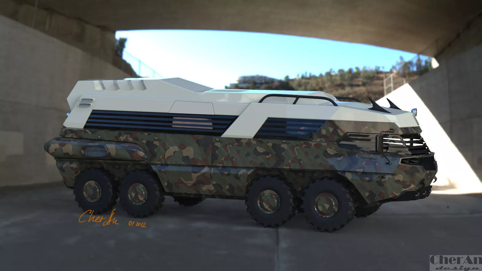 BTR CAMPER Free 3D model
