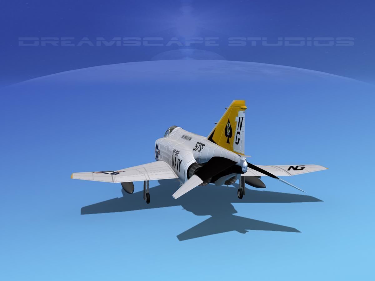 McDonnell Douglas F-4J Phantom II V10 USN 3D model_4