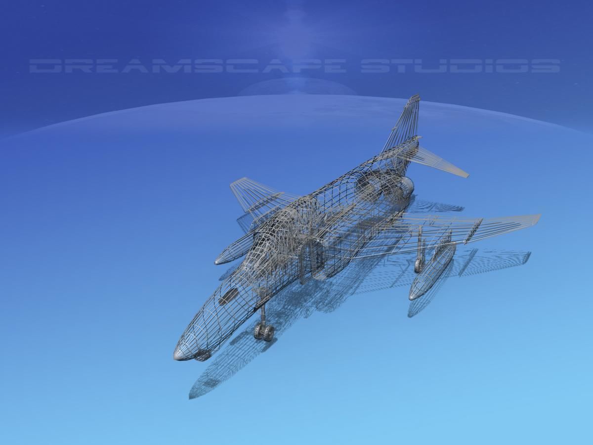 McDonnell Douglas F-4J Phantom II V13 USMC 3D model_15