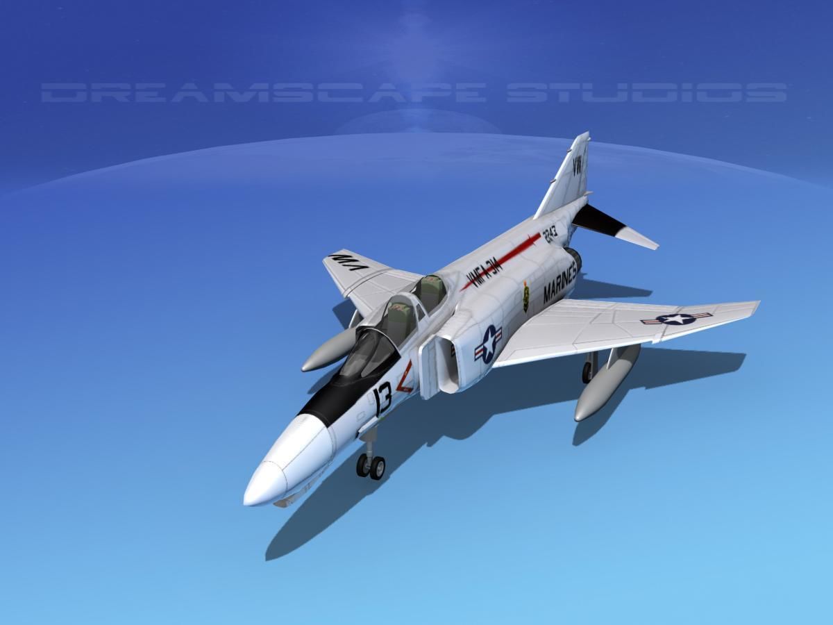 McDonnell Douglas F-4J Phantom II V13 USMC 3D model_9