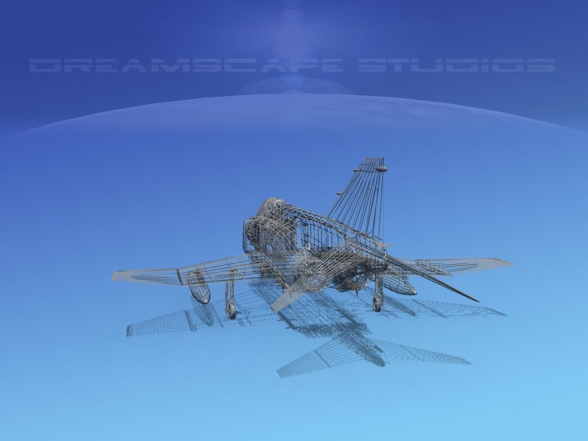 McDonnell Douglas F-4J Phantom II V13 USMC 3D model_12