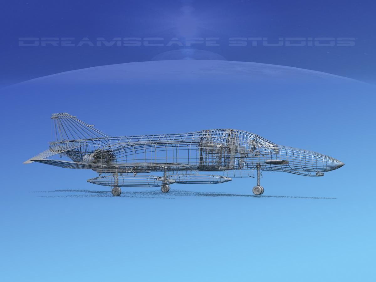McDonnell Douglas F-4J Phantom II V13 USMC 3D model_13
