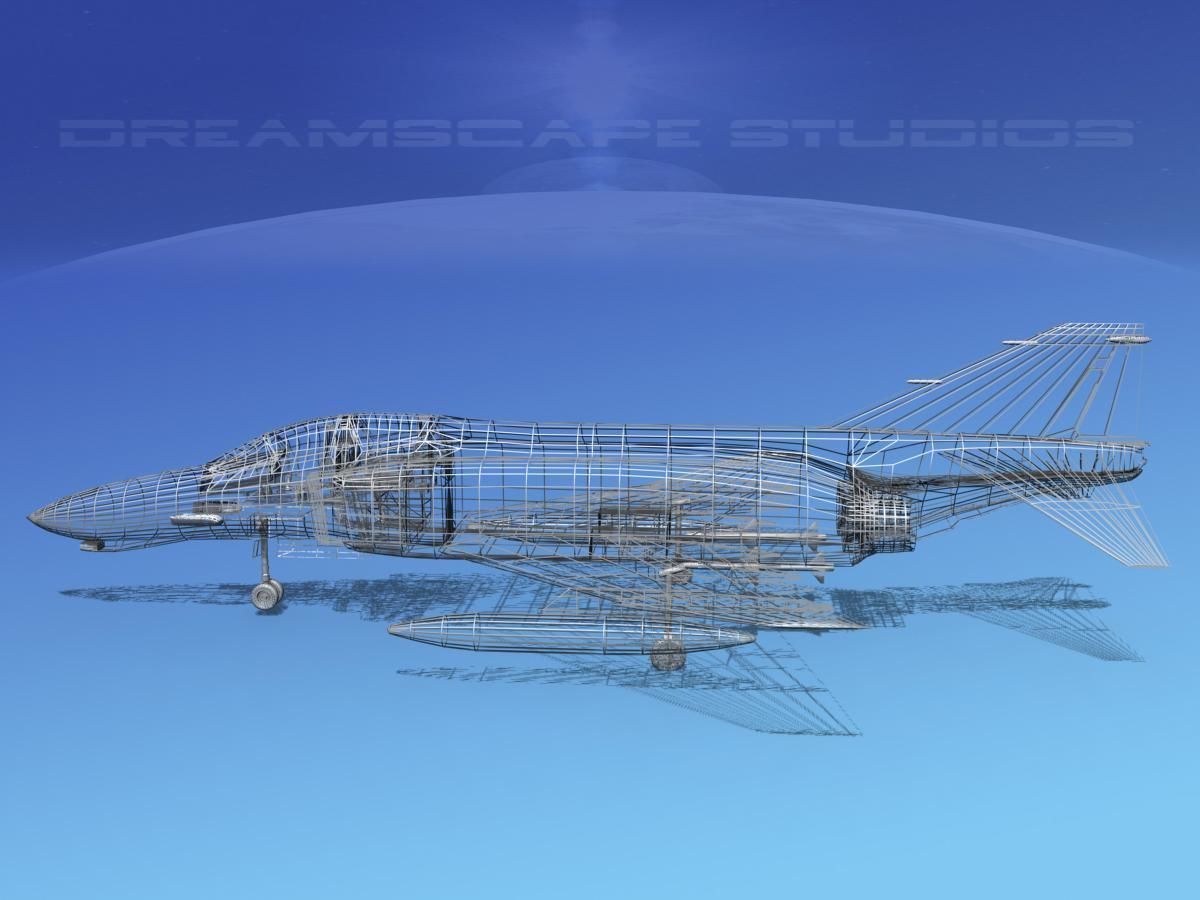McDonnell Douglas F-4J Phantom II V13 USMC 3D model_16