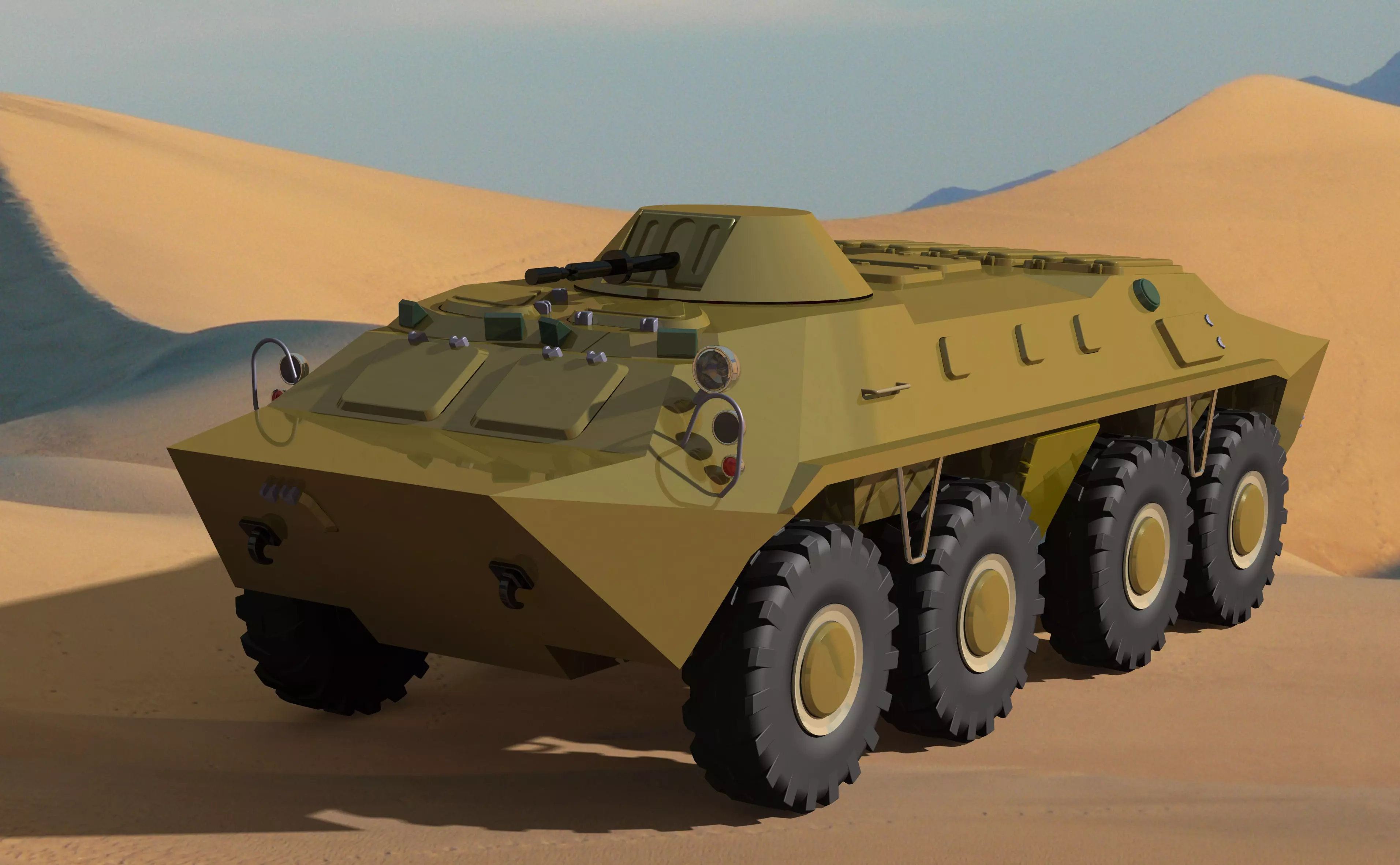 BTR 70 Free 3D model