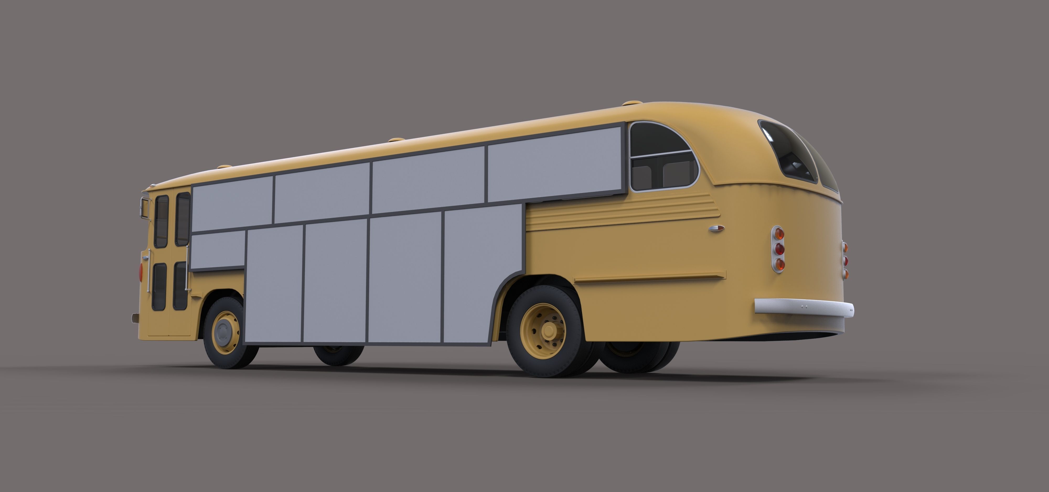 Gate bus from movie Mad Max 2 3D model_13