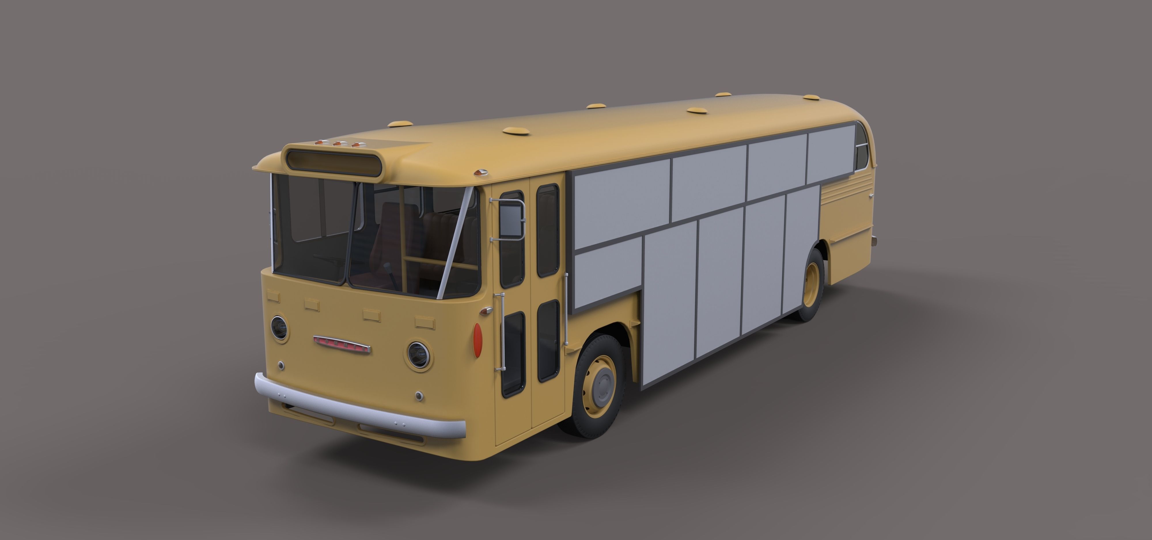 Gate bus from movie Mad Max 2 3D model_2