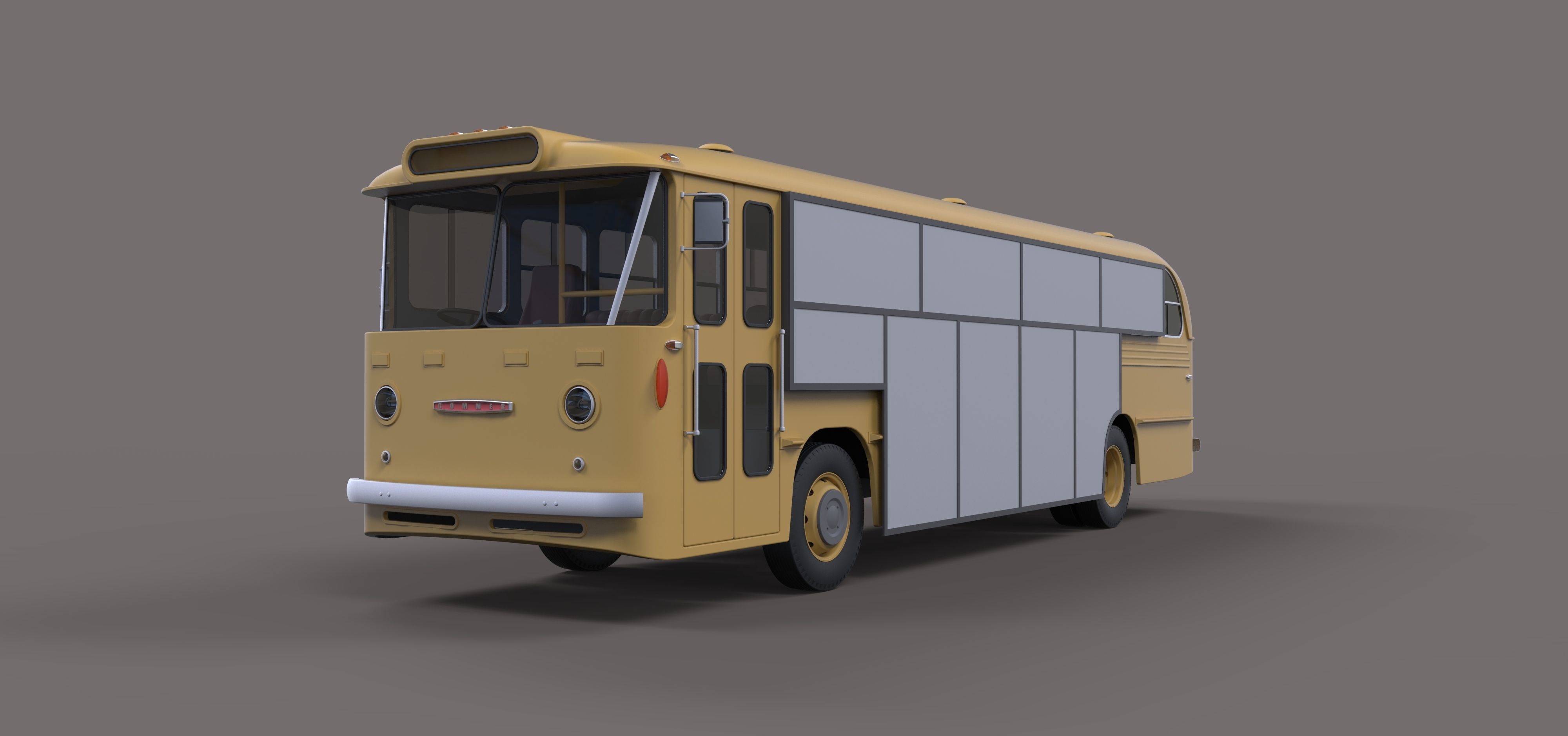 Gate bus from movie Mad Max 2 3D model_3