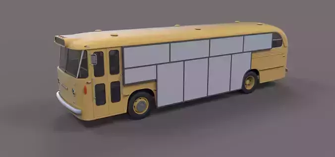 Gate bus from movie Mad Max 2 3D model