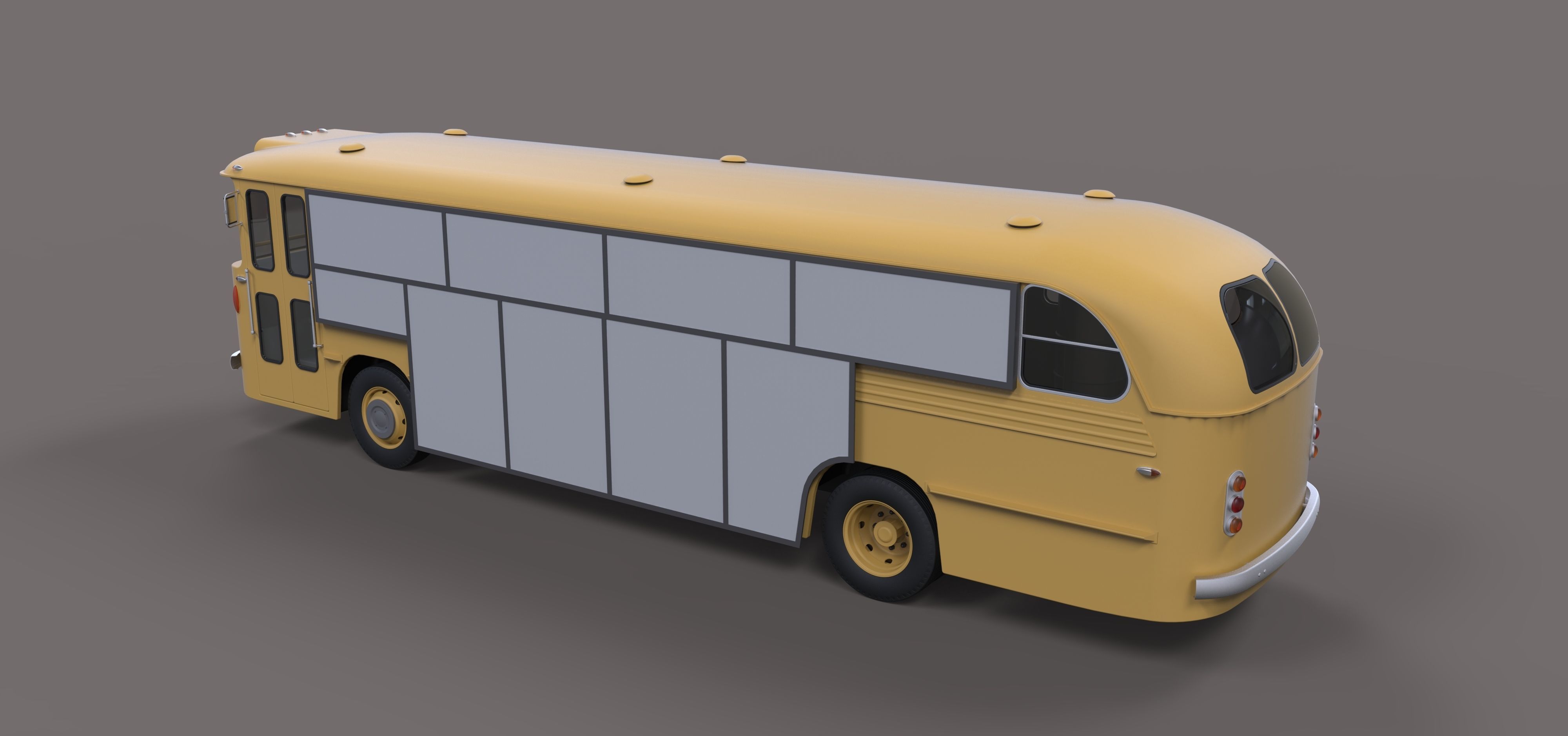Gate bus from movie Mad Max 2 3D model_12