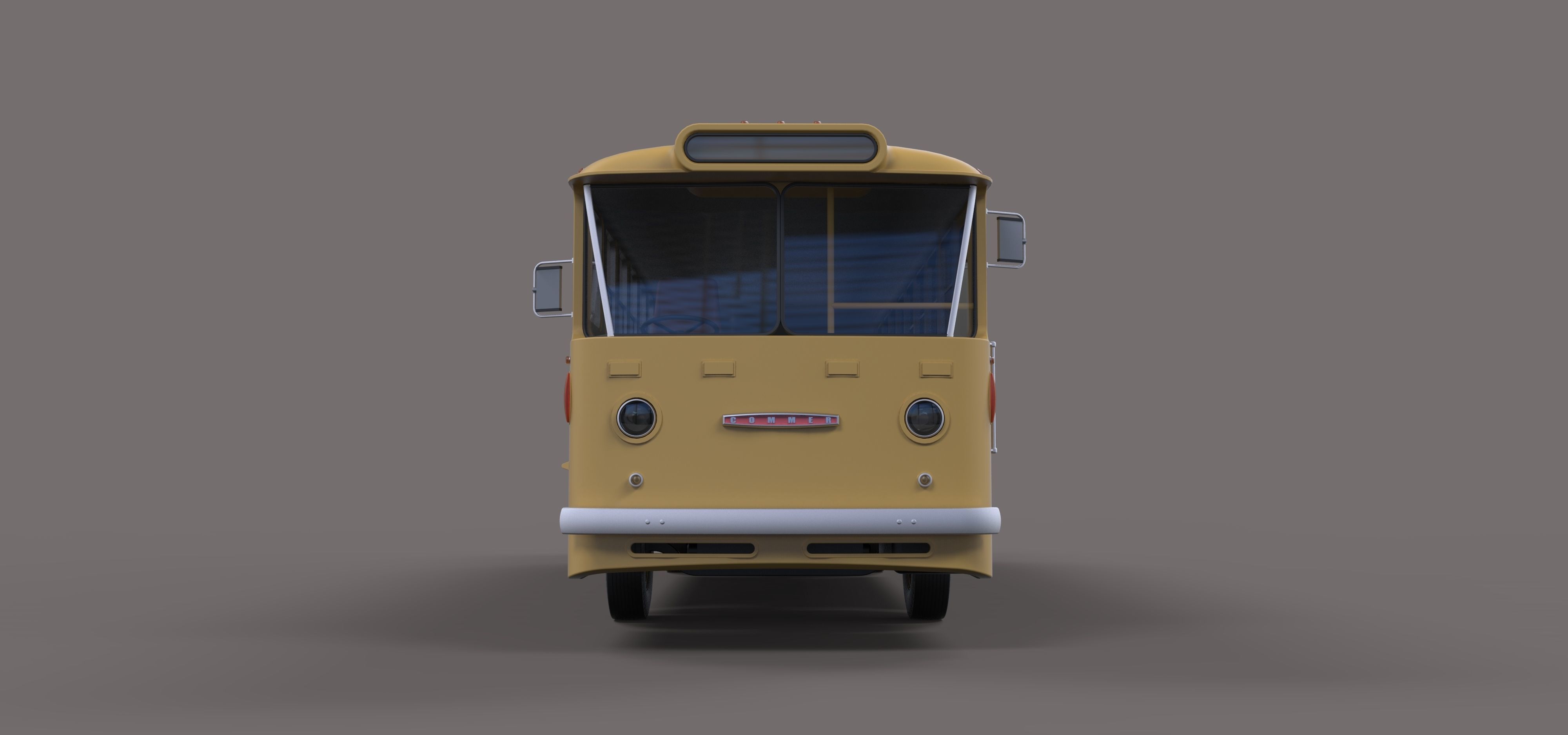 Gate bus from movie Mad Max 2 3D model_4