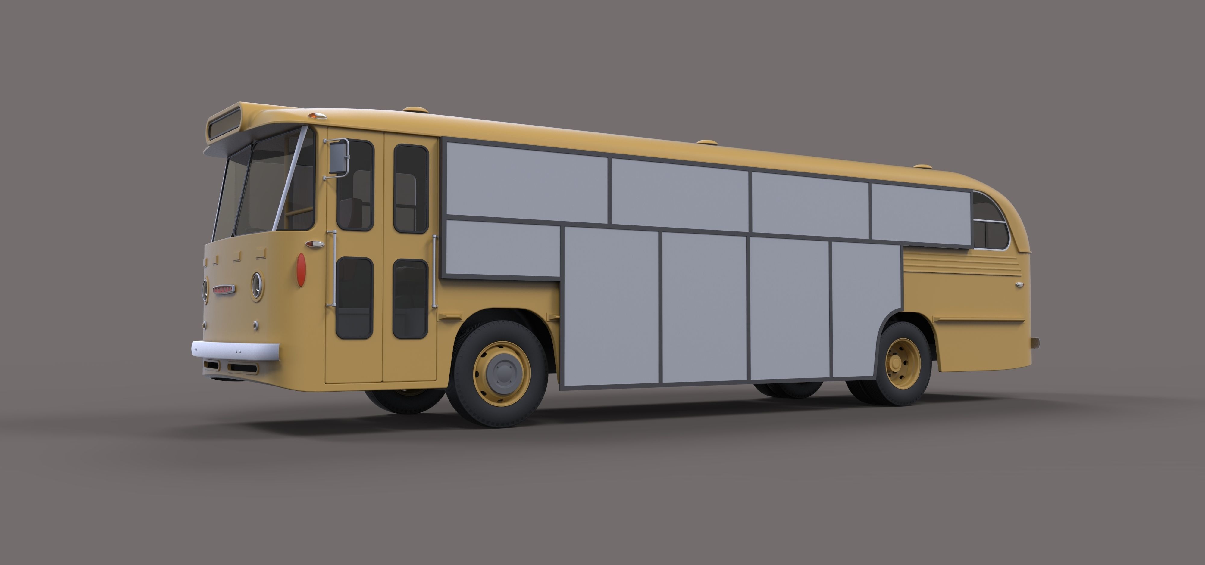 Gate bus from movie Mad Max 2 3D model_1