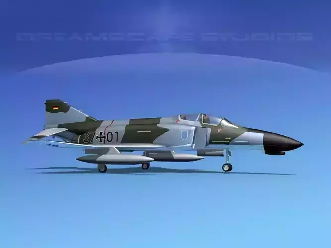McDonnell Douglas F-4J Phantom II V16 Luft 3D model