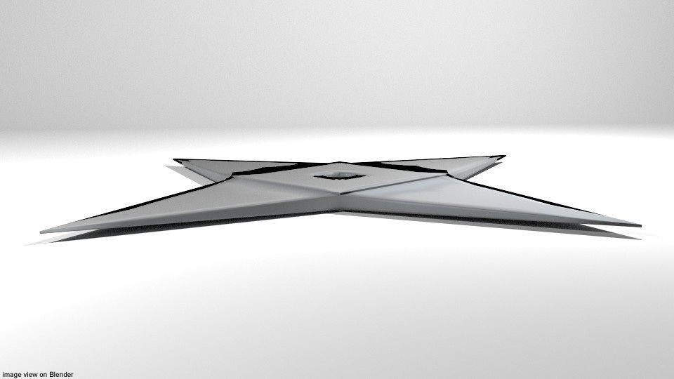 Throwing Star - Type 2 3D model_1