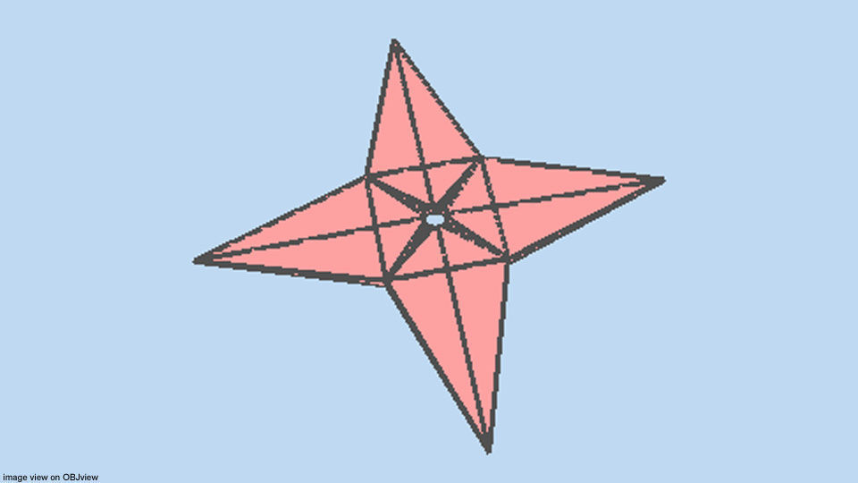 Throwing Star - Type 2 3D model_5