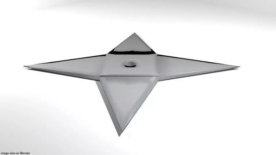 Throwing Star - Type 2 3D model_0