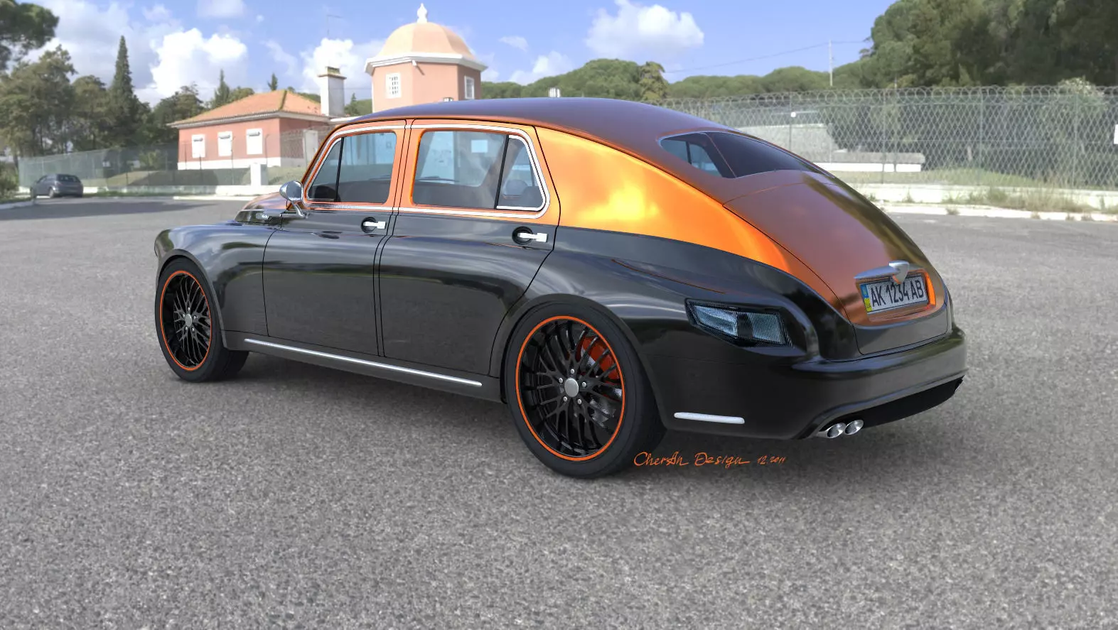 Pobeda Victory GAZ M20 remake Free 3D model_0