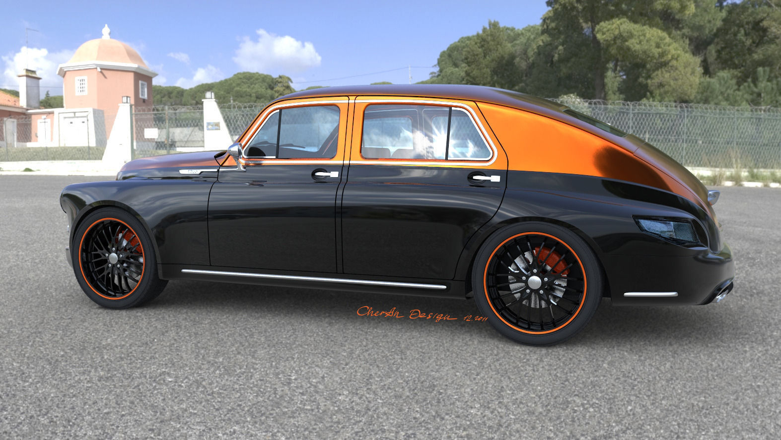Pobeda Victory GAZ M20 remake Free 3D model_1