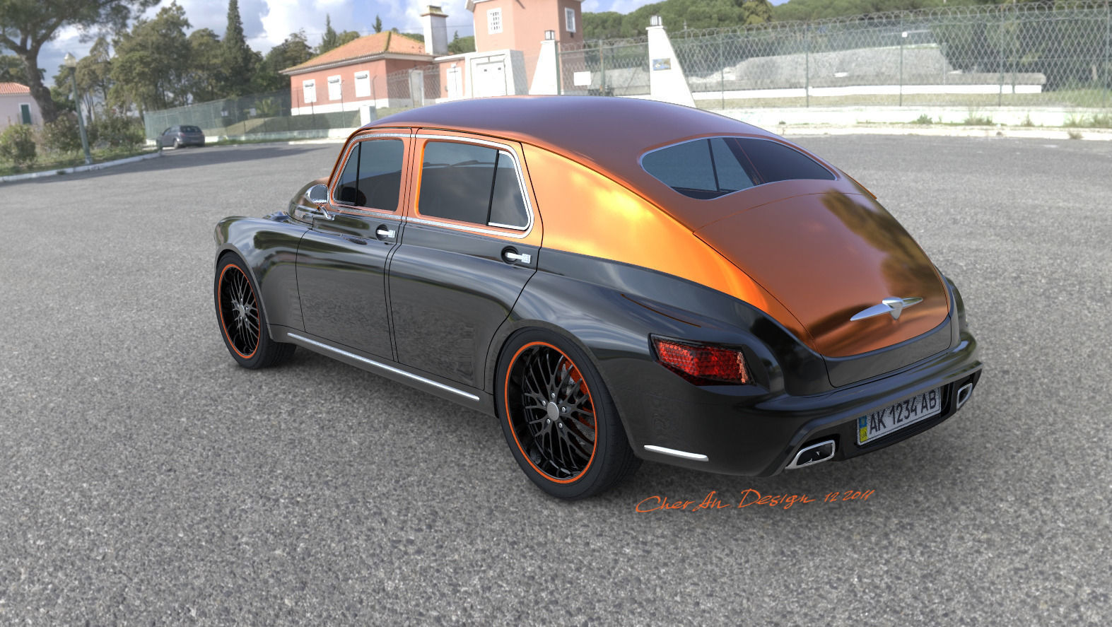 Pobeda Victory GAZ M20 remake Free 3D model_8