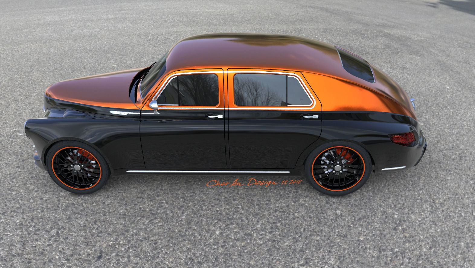 Pobeda Victory GAZ M20 remake Free 3D model_9
