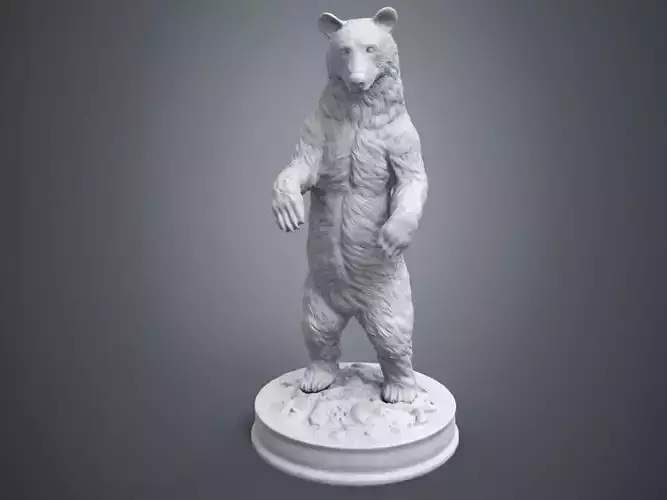 Black Bear Sculpture 3D print model