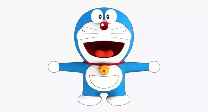 Doraemon Low Poly character