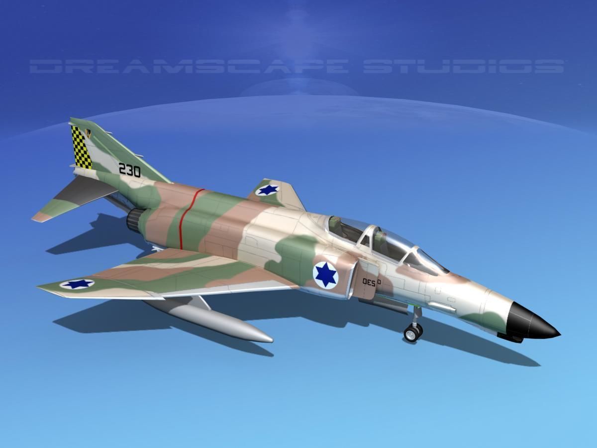 McDonnell Douglas F-4J Phantom II V23 IDF 3D model_10